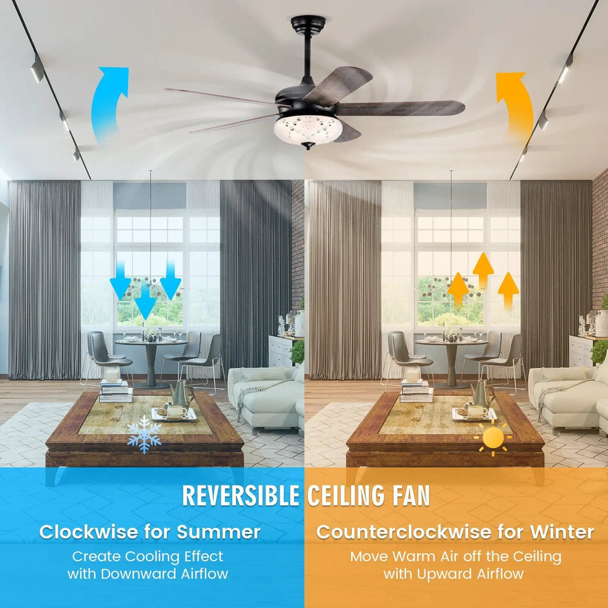 52 Inches Ceiling Fan with Remote Control, photo 8 of 9