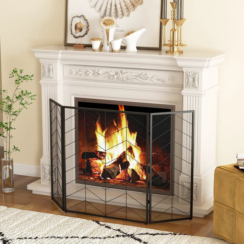 52 x 31 Inch Fireplace Screen by DirectDeals