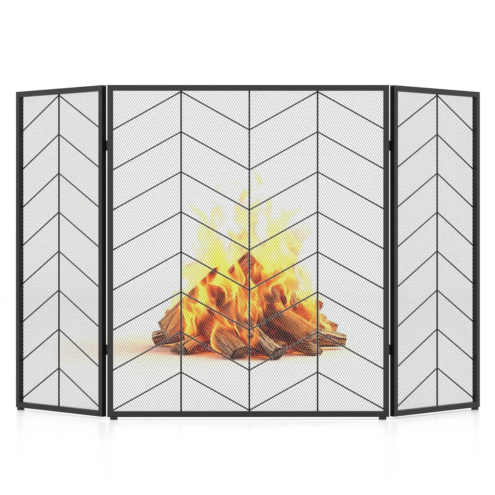 52 x 31 Inch Fireplace Screen by DirectDeals
