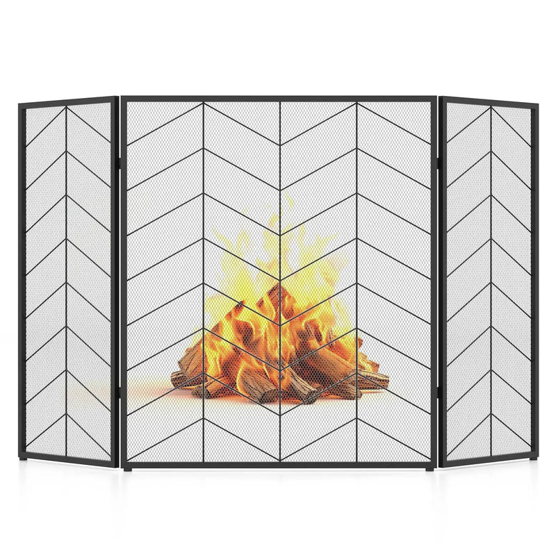 52 x 31 Inch Fireplace Screen by DirectDeals