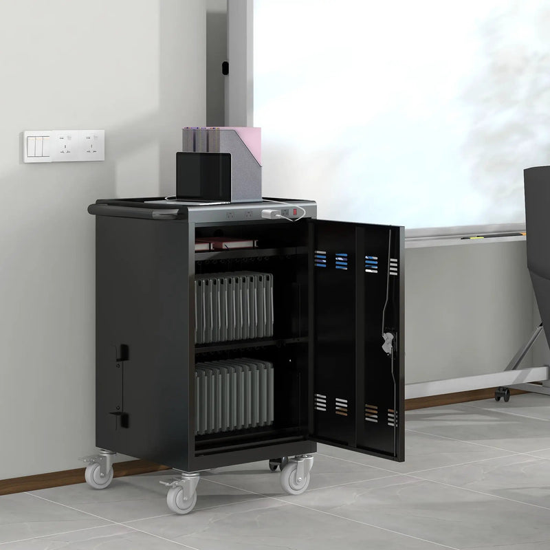 Mobile Charging Cart For Tablets Laptops 35, Device Capacity Matt Metal by HouseOfZazla