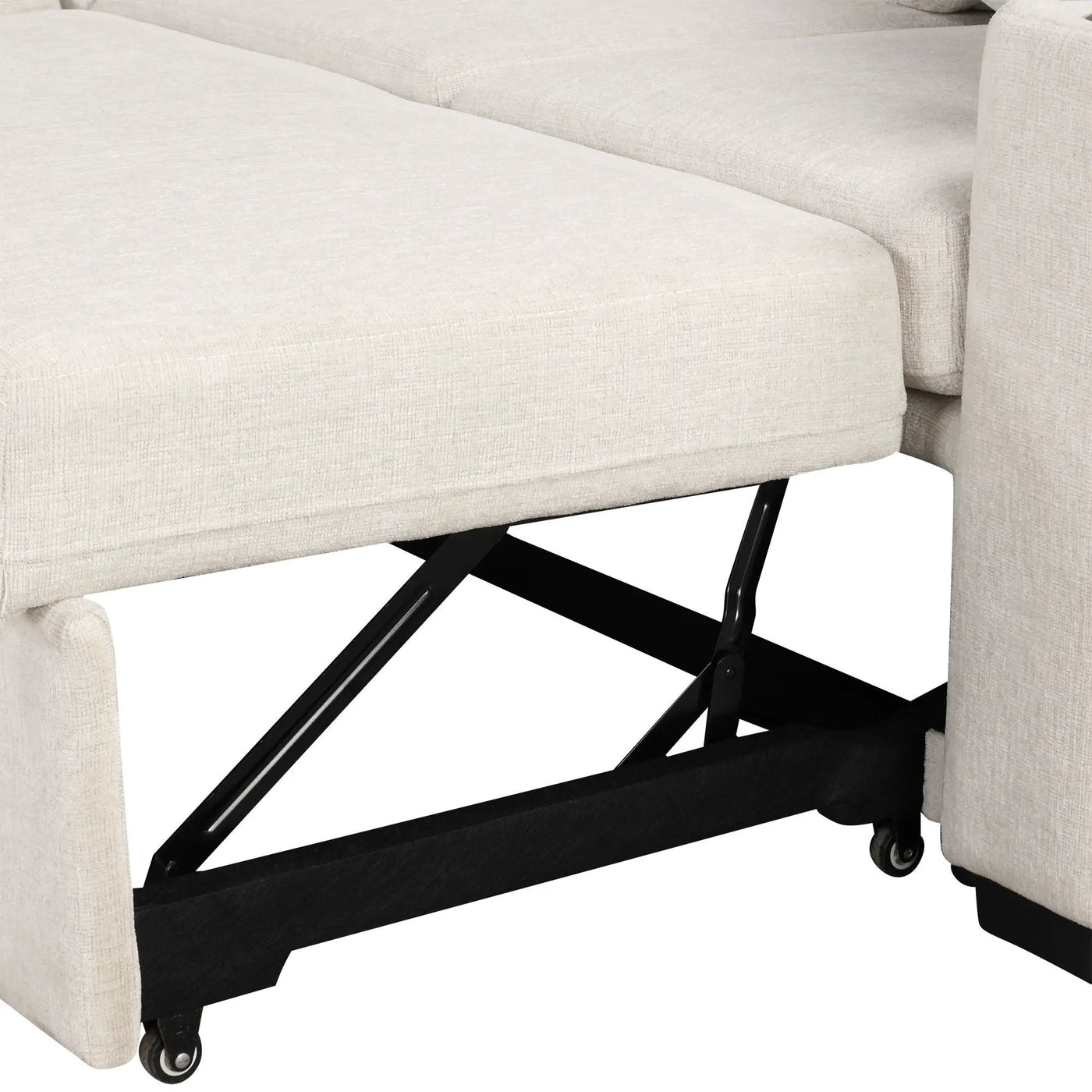 Single Pull Out Sofa Bed With USB Ports And Cup Holders by HouseOfZazla