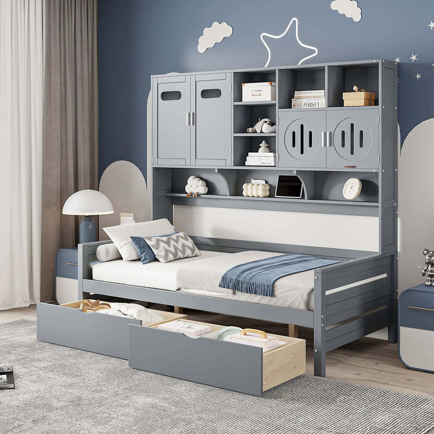 Daybed With All-In-One Cabinet And Shelf by Unique Piece Furniture