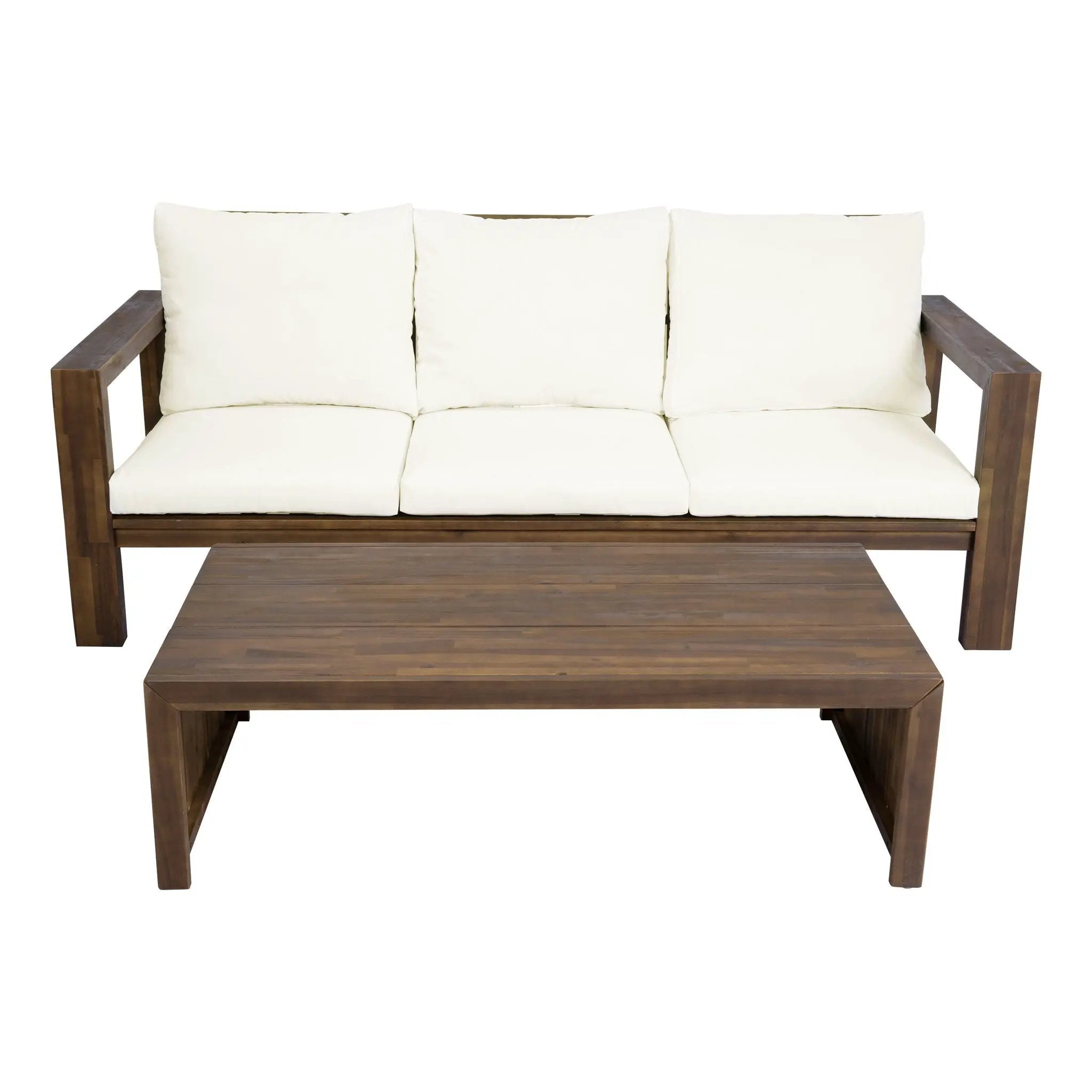 3 Seater Patio Set, Outdoor Sofa & Coffee Table Set by HouseOfZazla