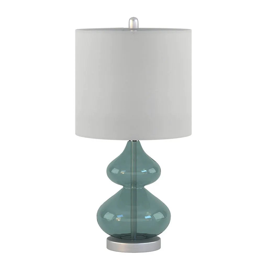 Ellipse Curved Glass Table Lamp, Set of 2 by HouseOfZazla
