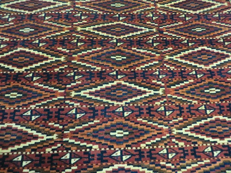 4' X 8' Antique Handmade Russian Bokhara Turkoman Yamud Wool Rug Carpet Nice by Jewel Rugs