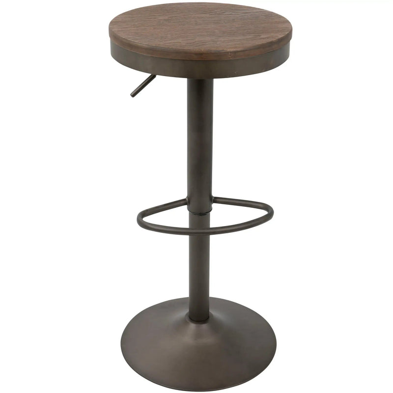 Dakota - Industrial Design Adjustable Barstool (Set of 2) by Unique Piece Furniture
