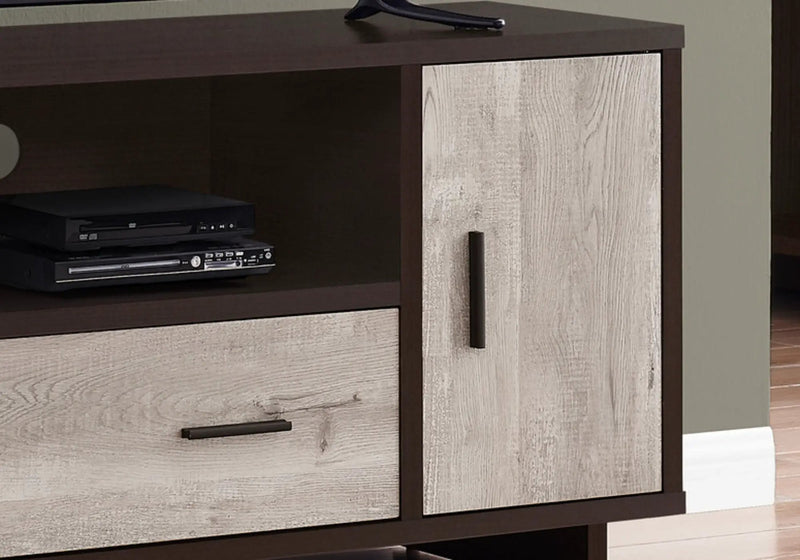 Contemporary TV Stand Console with Storage and Wire Management by HouseOfZazla