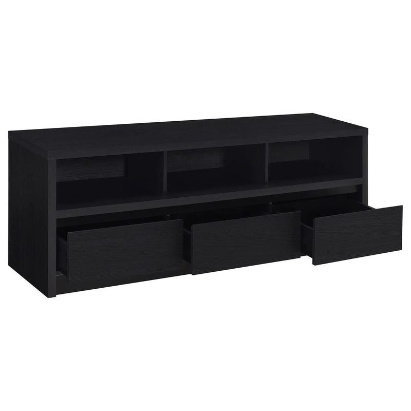 Rutland 59-inch 3-drawer TV Stand Media Console Black by Unique Piece Furniture