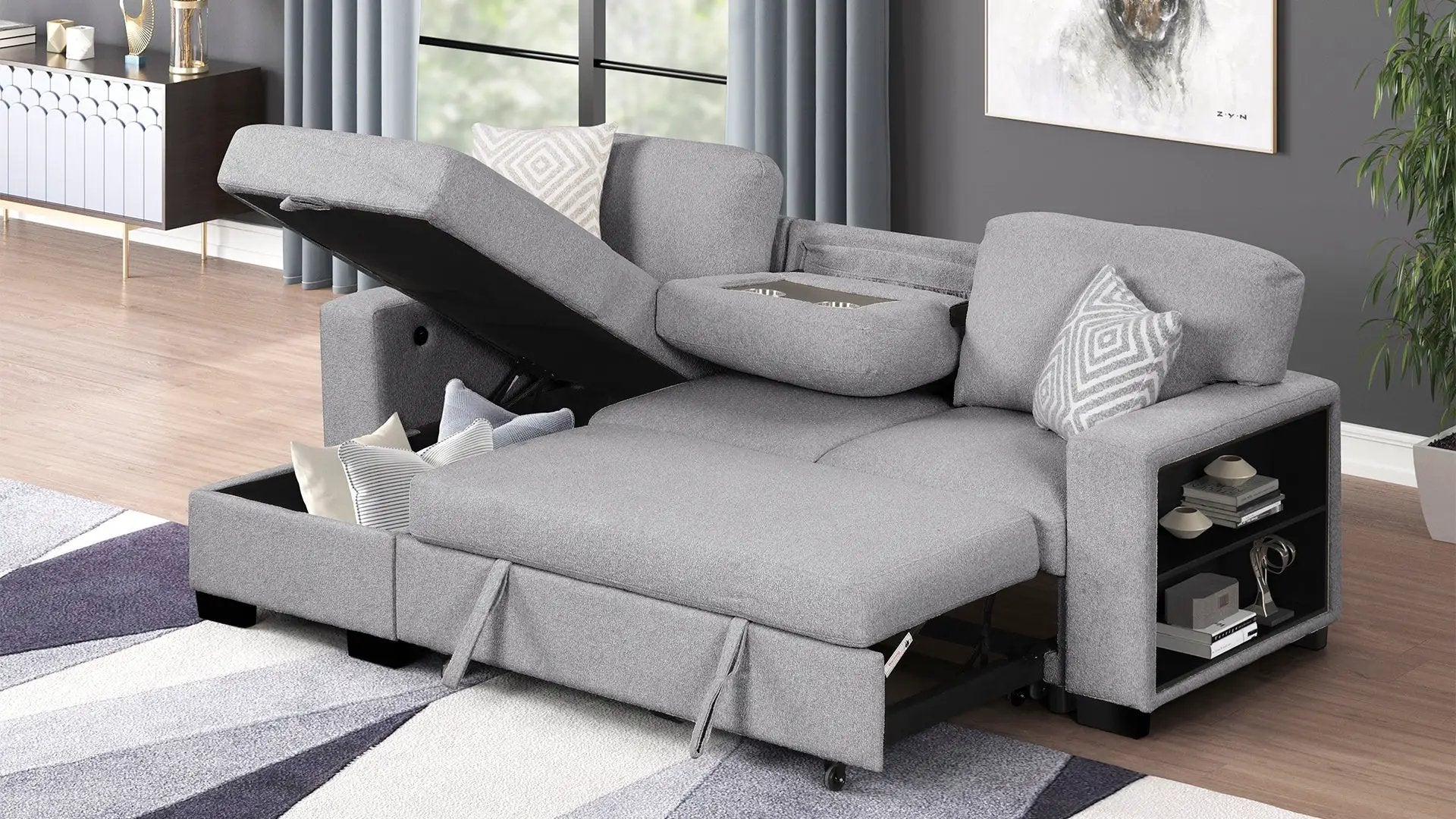 Pinto Modern Style Sectional Sofa by HouseOfZazla