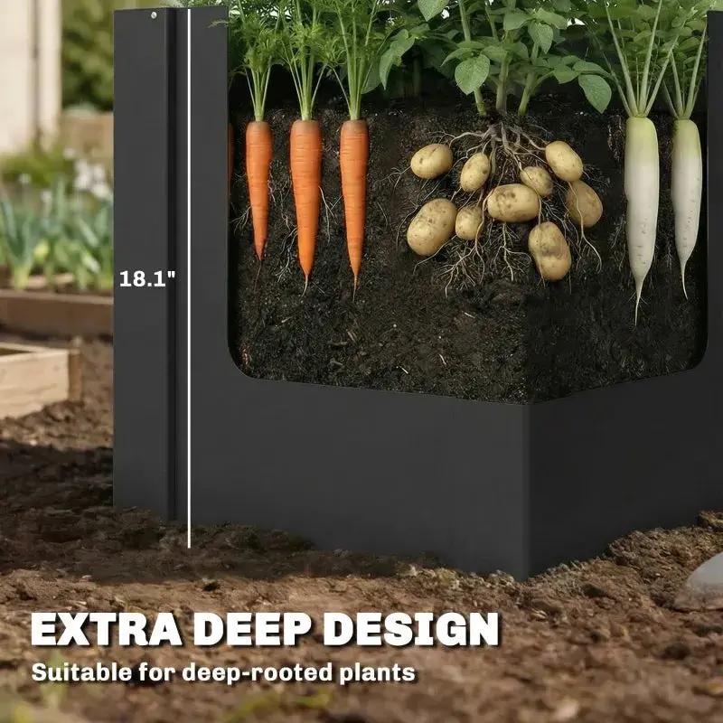 Modern Planter Bed, Outdoor Planter Box, Elevated Garden Bed by HouseOfZazla