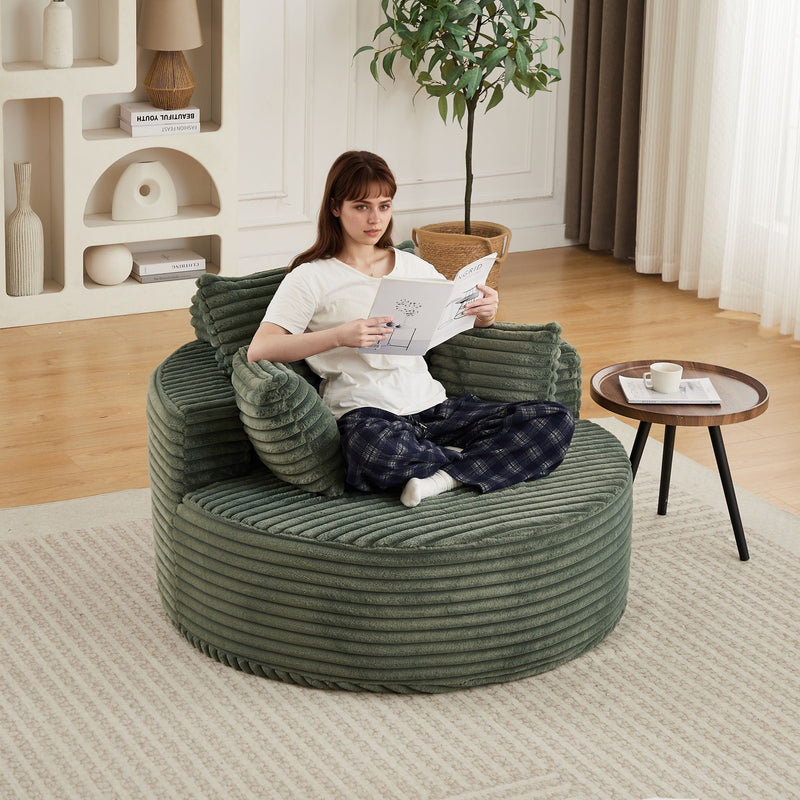 Modern Single Sofa With Backrest Pillow For Living Room by HouseOfZazla