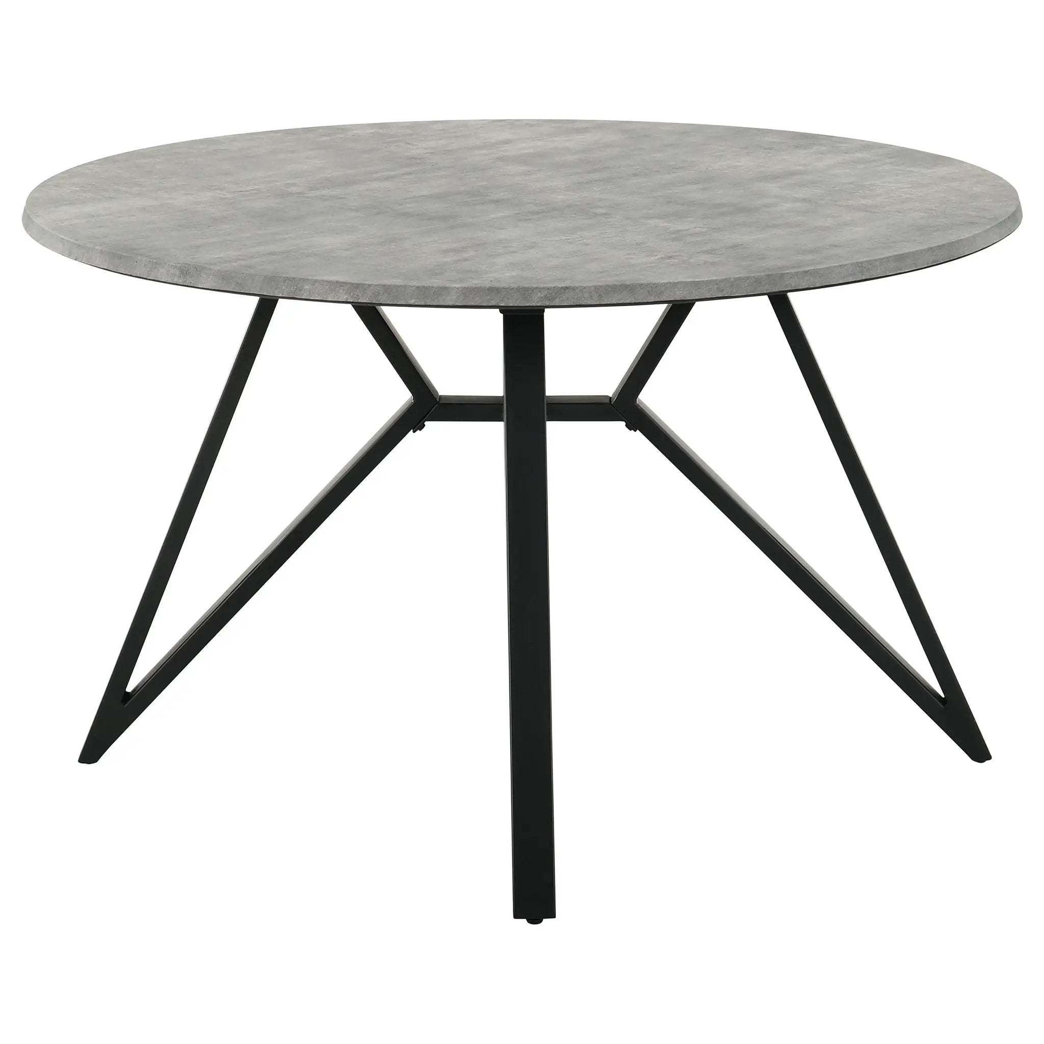Neil Round 50-inch SmartTop Dining Table Gunmetal by Unique Piece Furniture