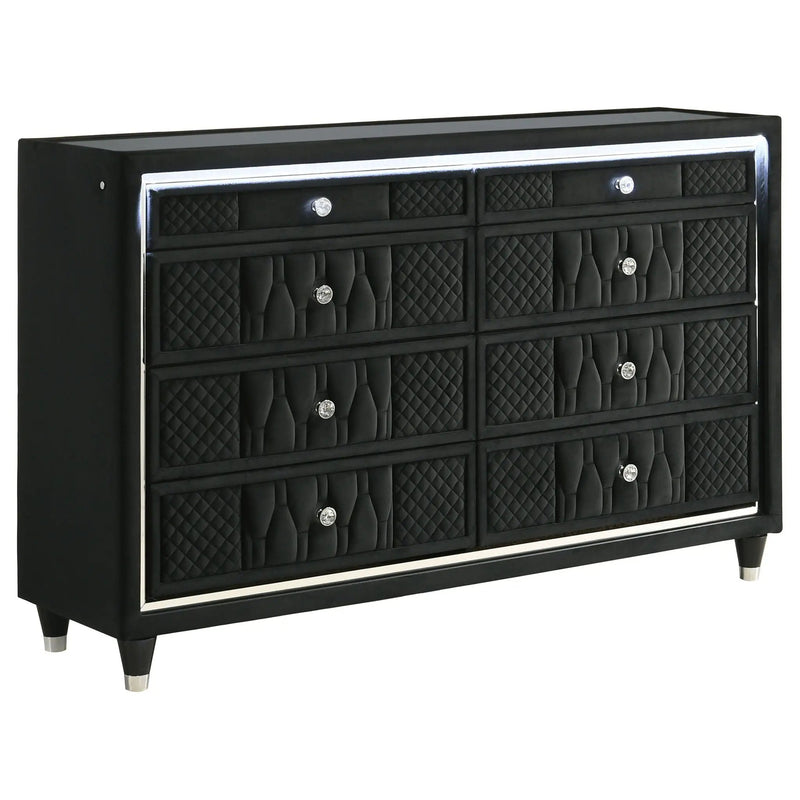 Lorient 4-piece Eastern King Bedroom Set Black by Unique Piece Furniture