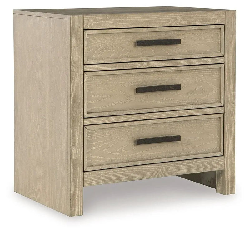 Calmoro - Three Drawer Night Stand - Gray by Unique Piece Furniture
