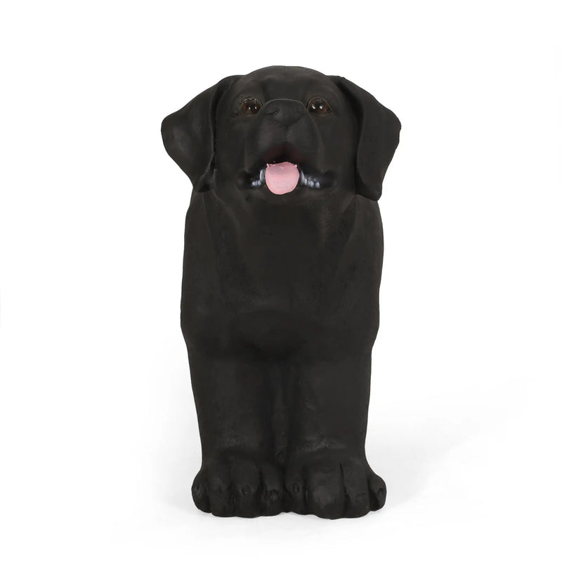 MGO Dog Bench - Outdoor Labrador Design, Matte Black by HouseOfZazla