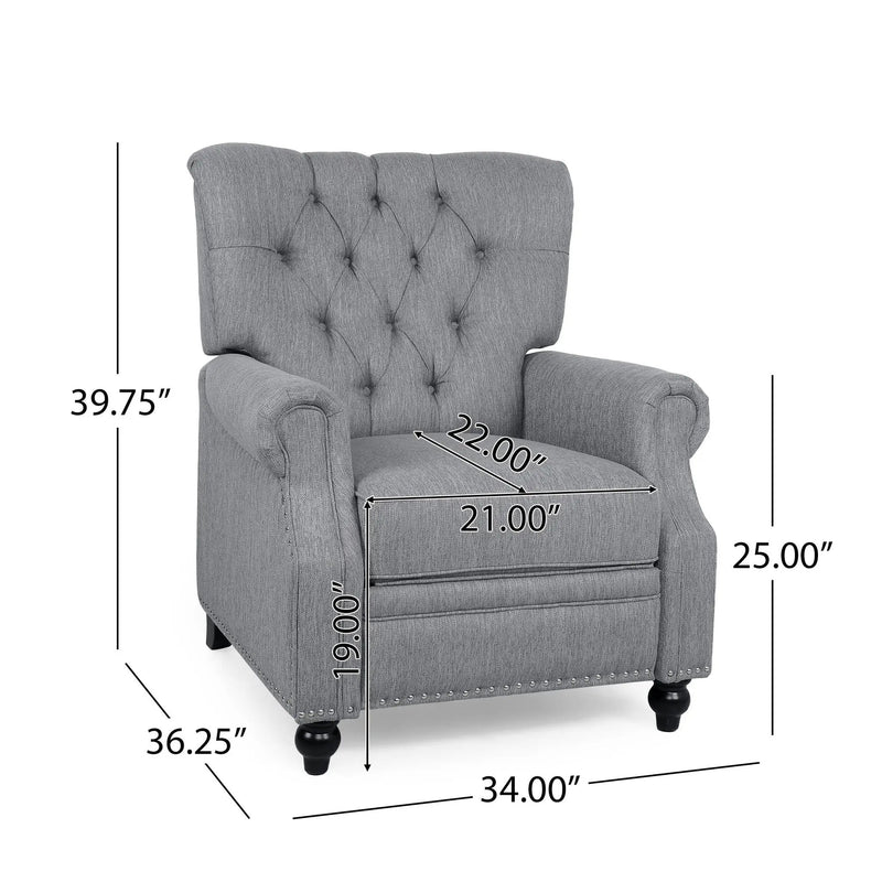 Welch - Contemporary Tufted Pushback Recliner by Unique Piece Furniture
