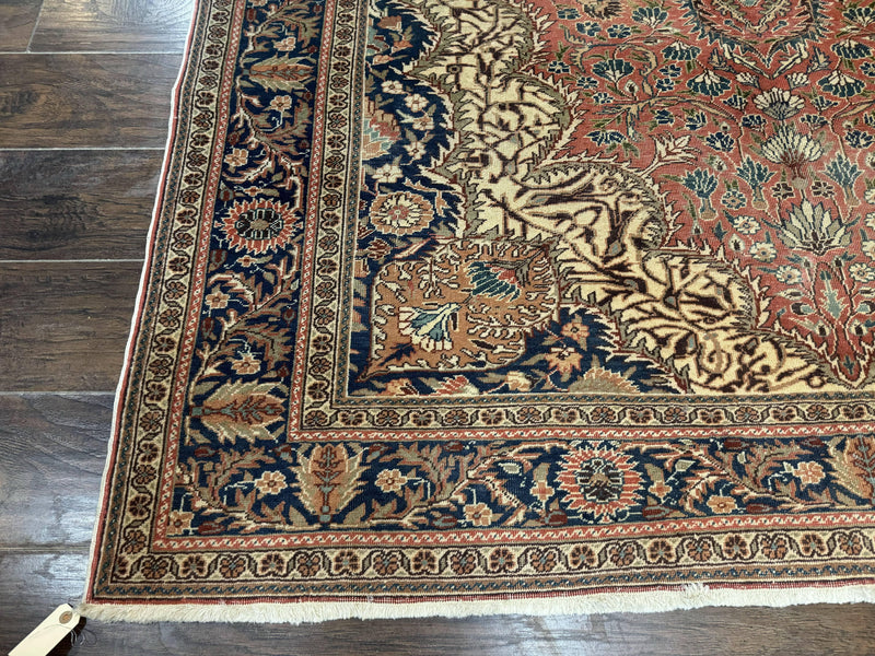 Turkish Kayseri Rug 6x10, Antique Turkish Carpet, Floral Medallion, Oriental Carpet, Red by Jewel Rugs