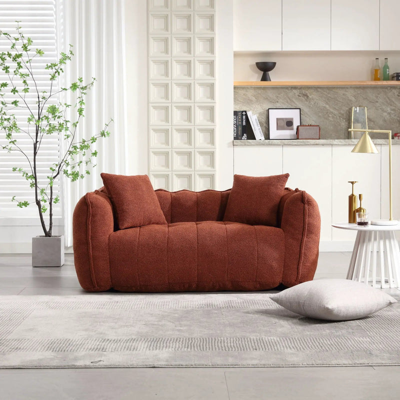 Cozy Beanbag Chair With High Resilience Foam Core For 2 by HouseOfZazla