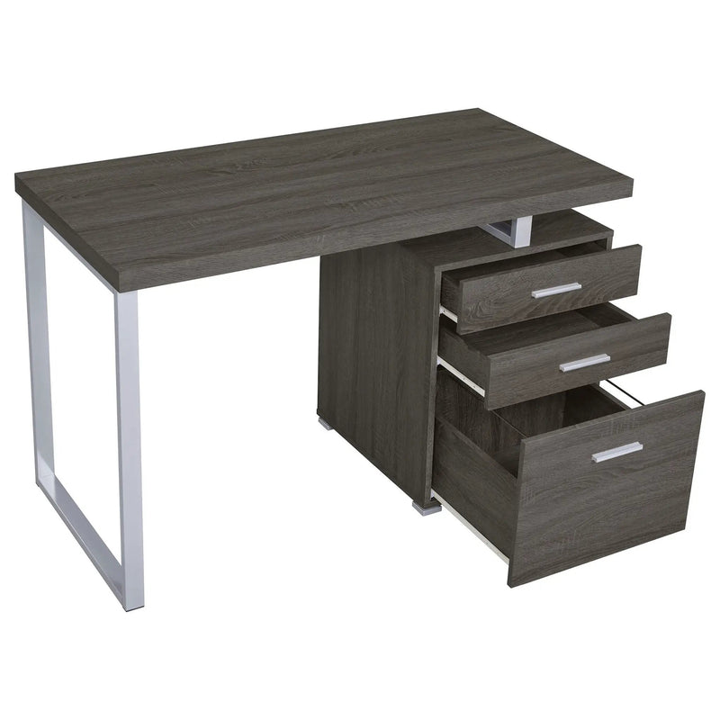 Brennan 47-inch 3-drawer Office Computer Desk Weathered Grey by Unique Piece Furniture