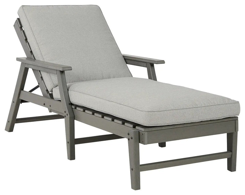 Visola - Chaise Lounge with Cushion - Gray by Unique Piece Furniture