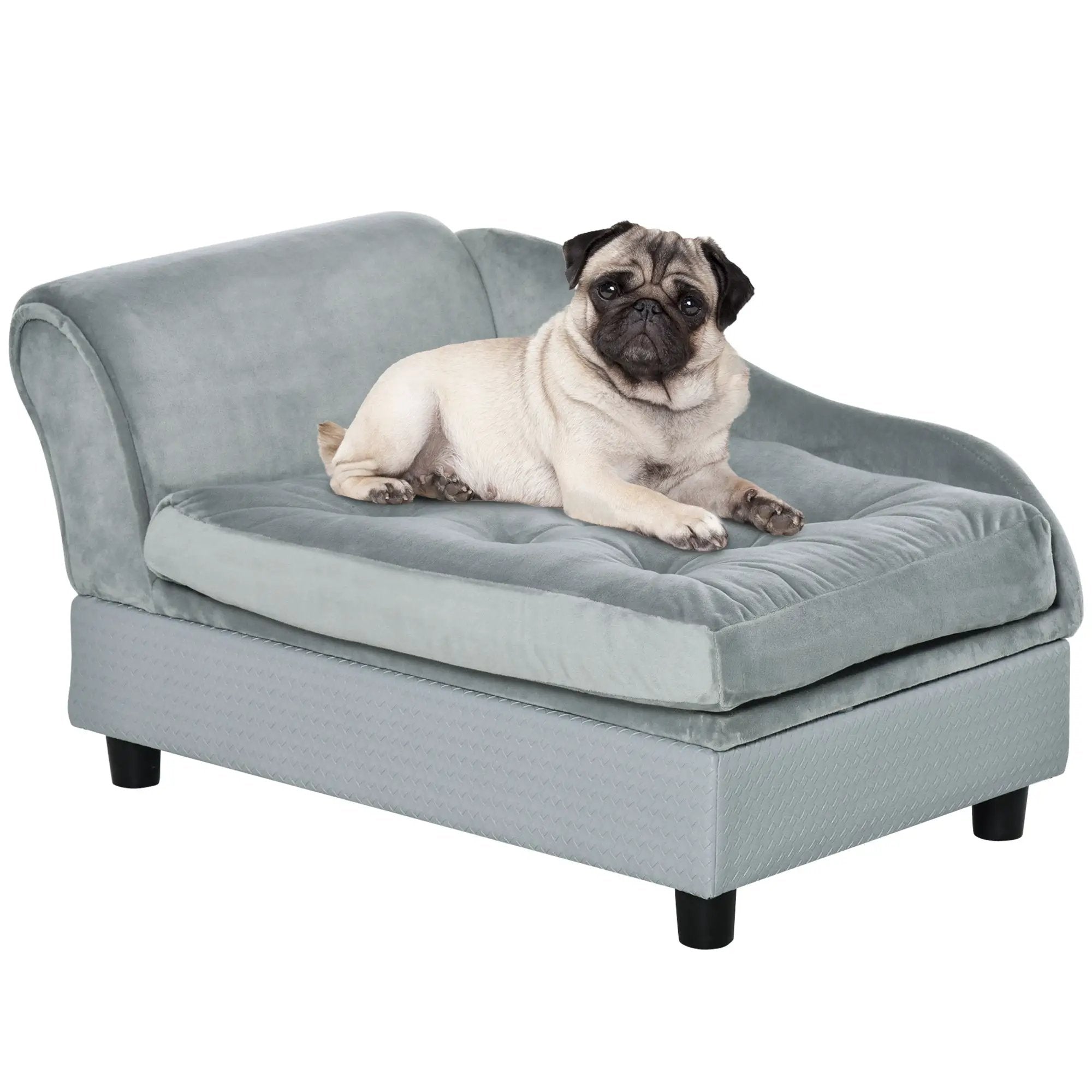 PawHut Luxury Fancy Dog Bed for Small Dogs with Hidden Storage by HouseOfZazla
