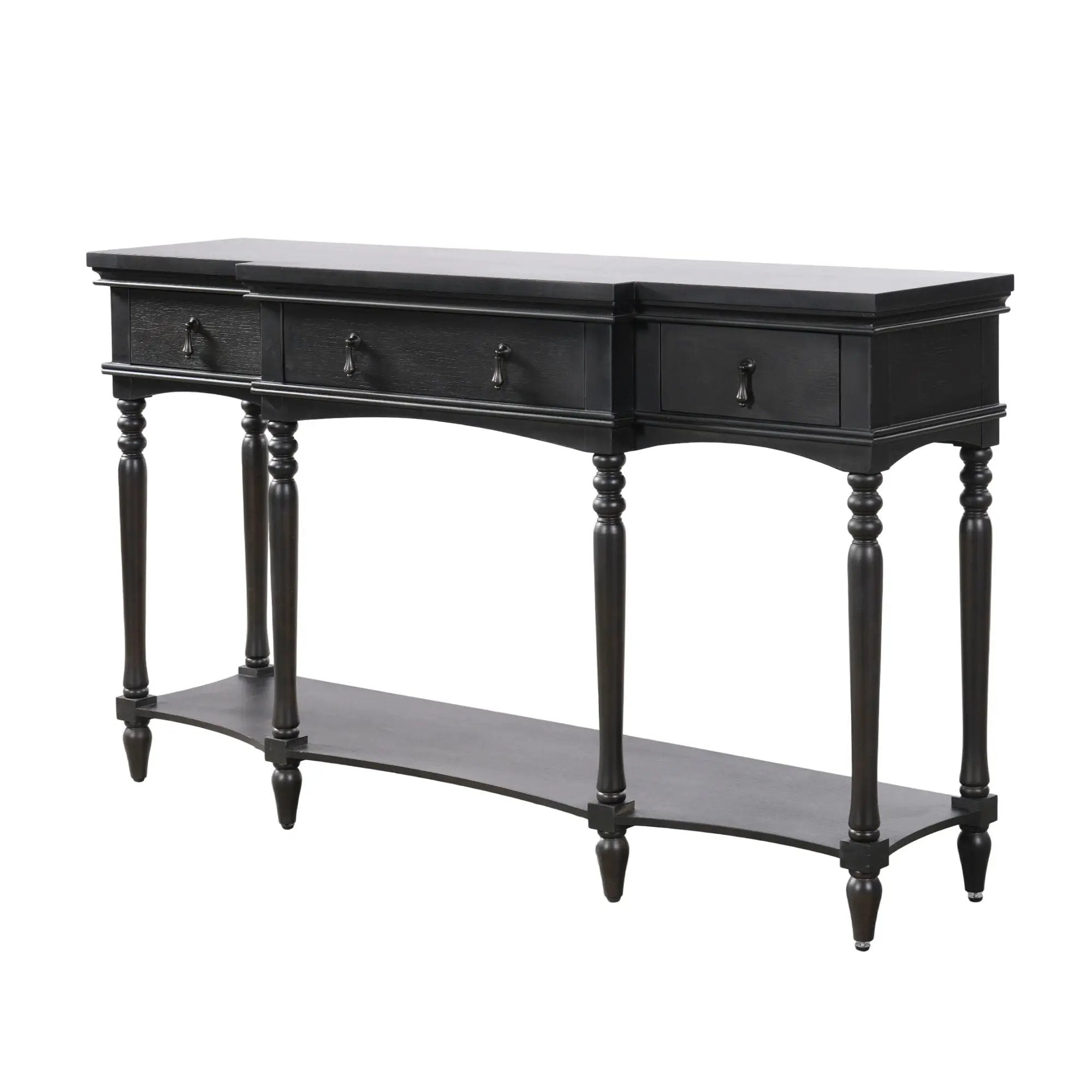 Retro Console Table With 3 Soft Close Drawers by HouseOfZazla