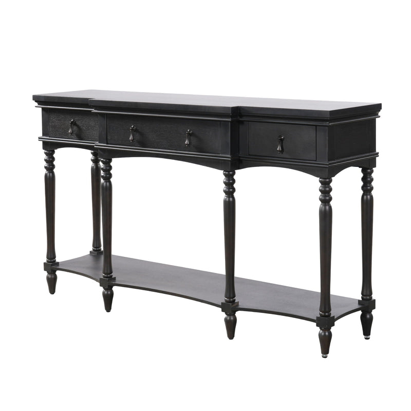 Retro Console Table With 3 Soft Close Drawers by HouseOfZazla
