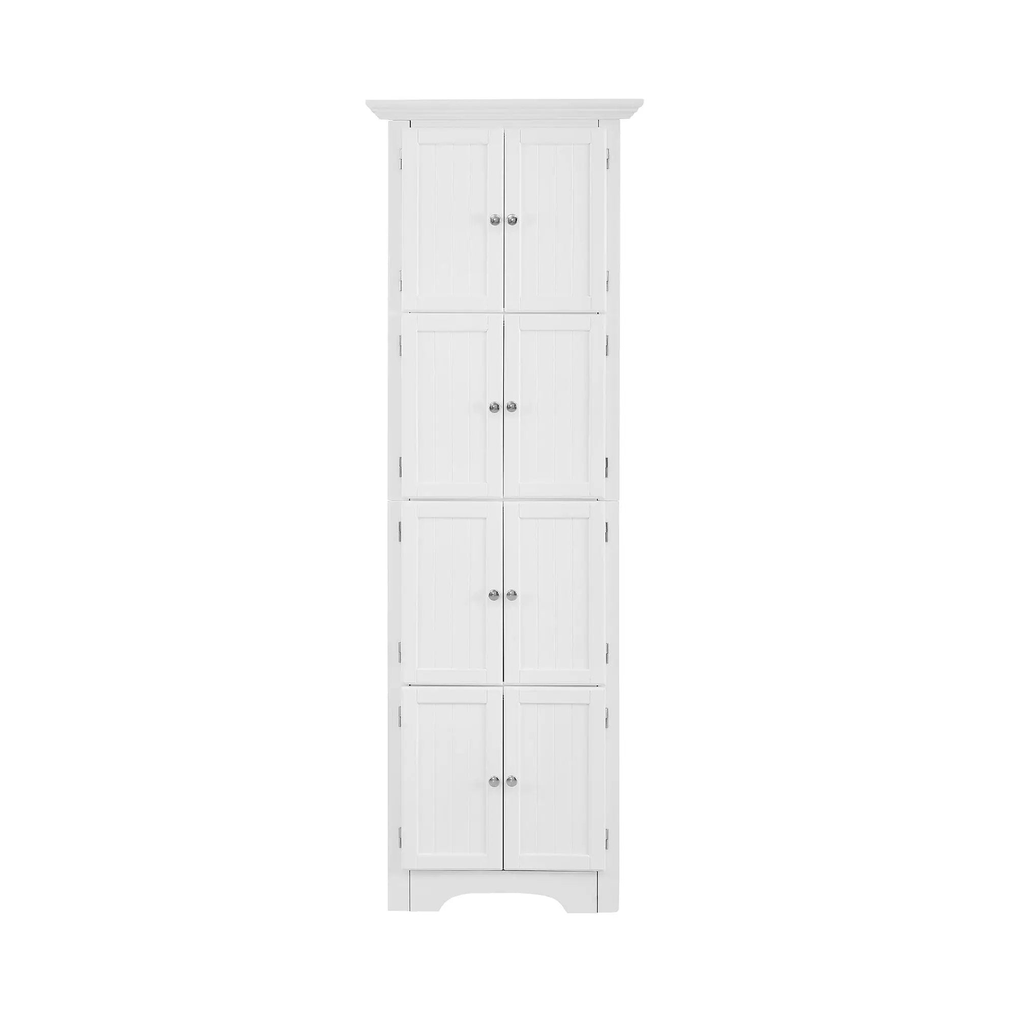 Tall Storage Cabinet With Doors And 4 Shelves For Living Room, Kitchen, Office, Bedroom, Bathroom, Modern by HouseOfZazla