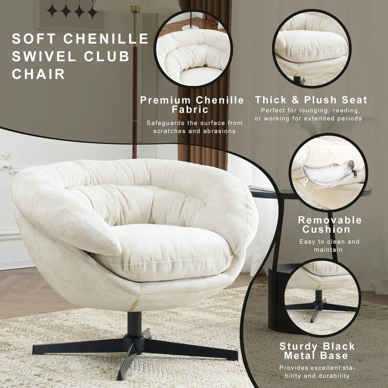 Modern Office Chair With 360 Degree Swivel by HouseOfZazla