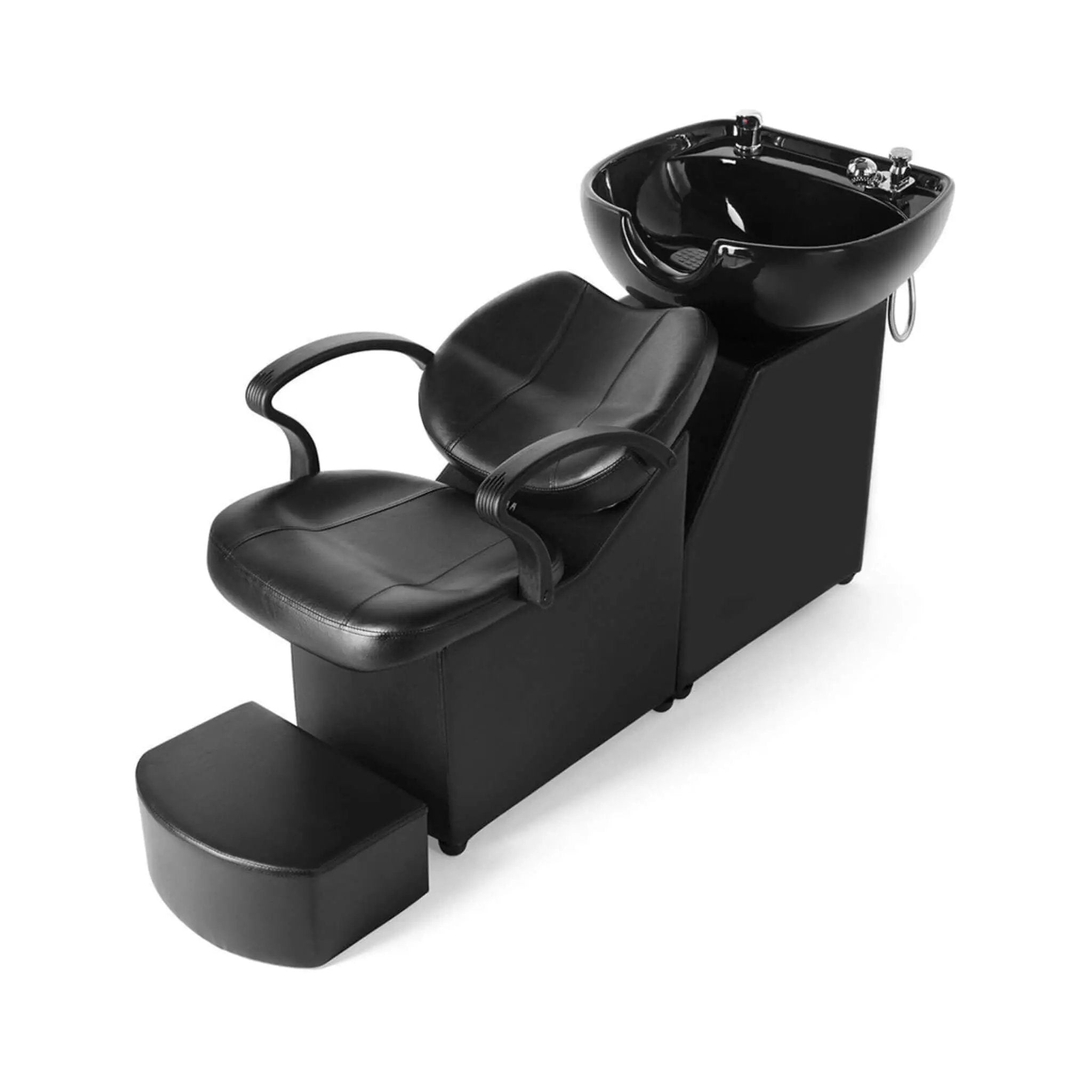 53-Inch Large Premium Salon Barber Backwash Shampoo Chair W/ Bowl, Sink & Footrest (SAK18745) by SAKSBY WHOLESALE