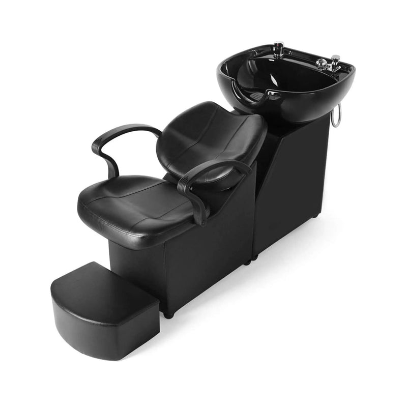 53-Inch Large Premium Salon Barber Backwash Shampoo Chair W/ Bowl, Sink & Footrest (SAK18745) by SAKSBY WHOLESALE
