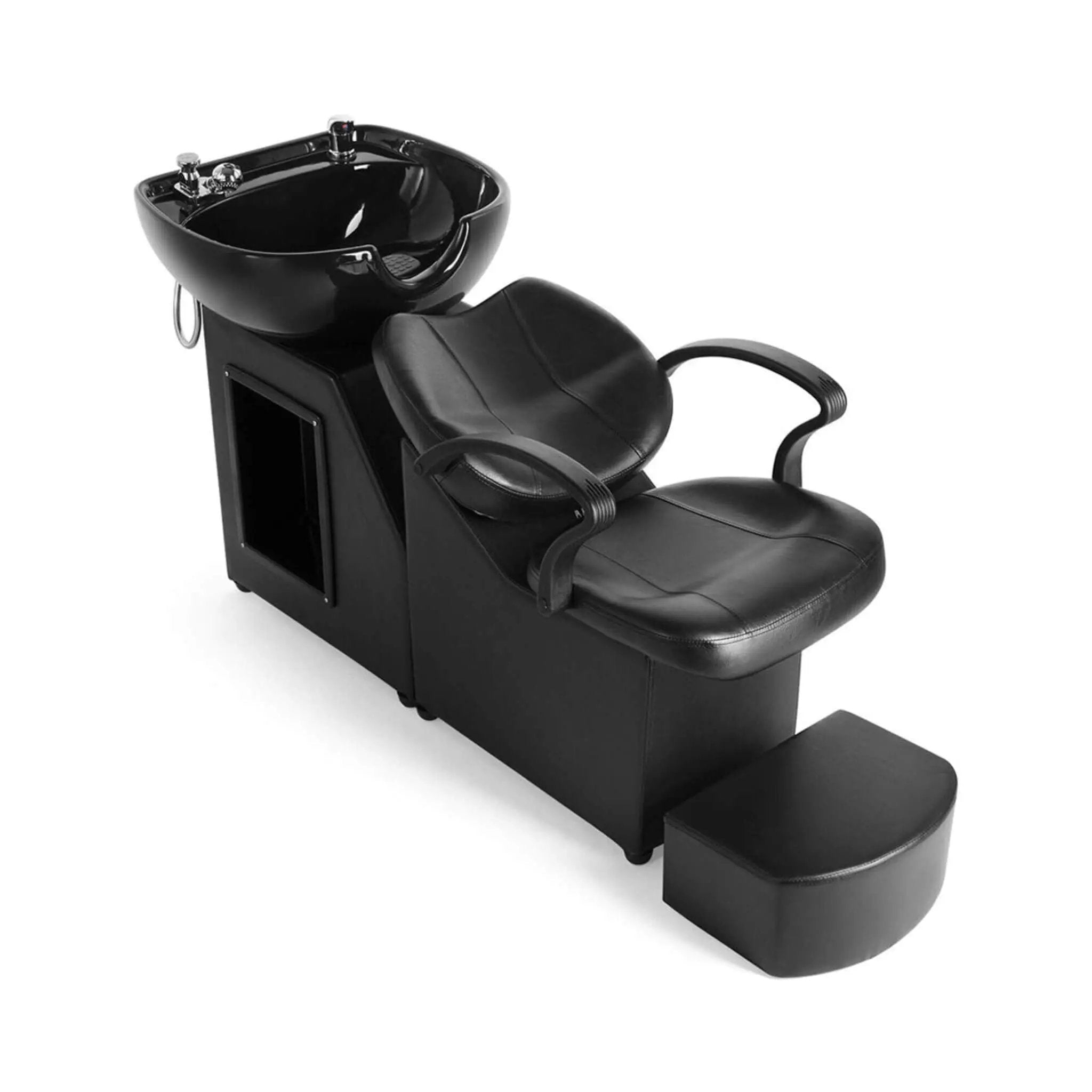 53-Inch Large Premium Salon Barber Backwash Shampoo Chair W/ Bowl, Sink & Footrest (SAK18745) by SAKSBY WHOLESALE