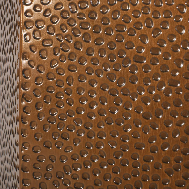 Modern Hammered Iron Geometric End Table by HouseOfZazla
