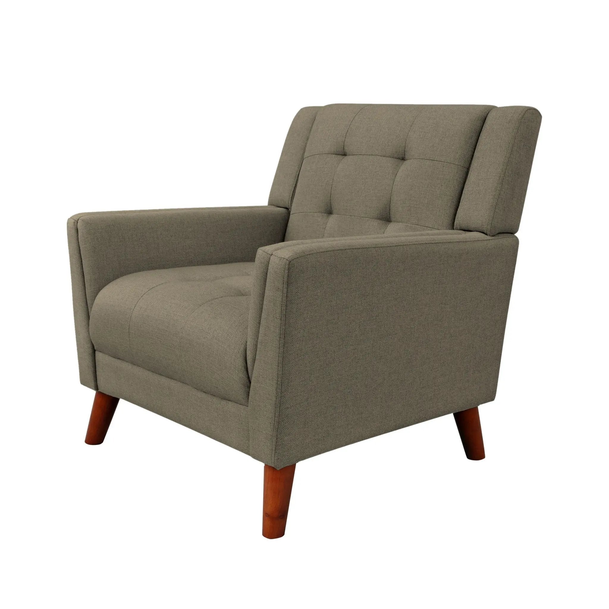 Luminaesque Fabric Upholstered Armchair With Tufted Back by HouseOfZazla