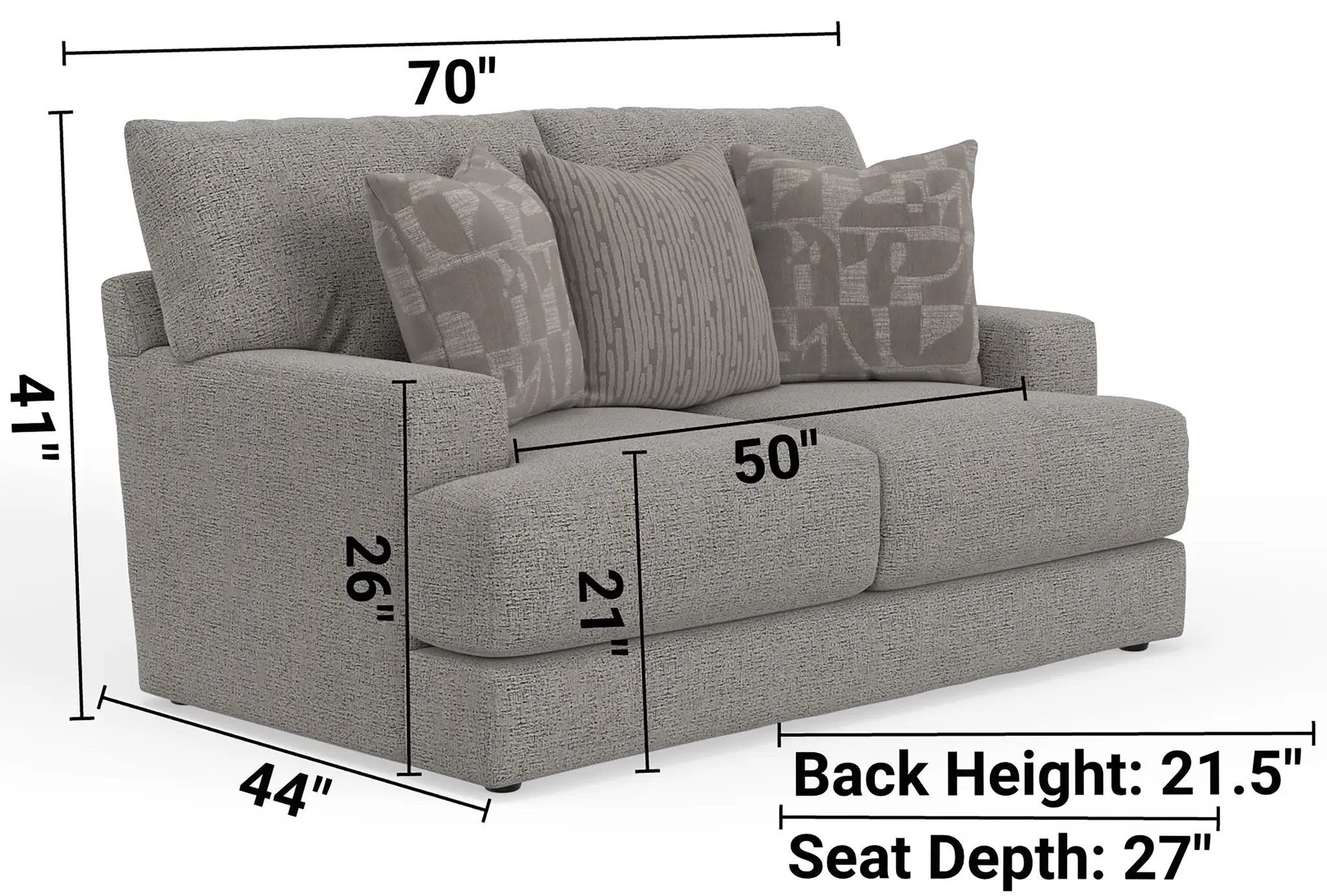 Zeke - Loveseat - Cloud by Unique Piece Furniture