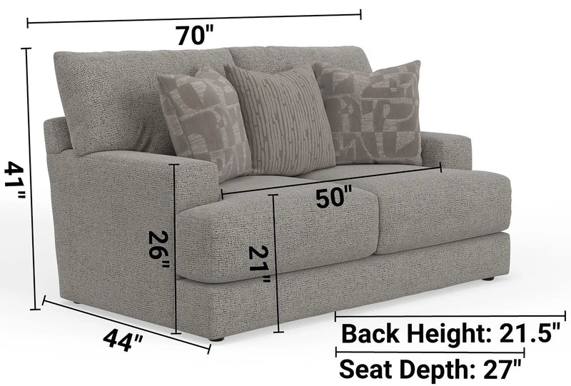 Zeke - Loveseat - Cloud by Unique Piece Furniture