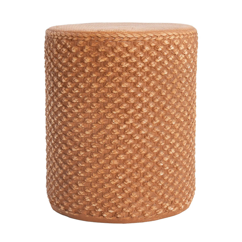 Evie Outdoor Patio Round MGO Side Table Brown by HouseOfZazla