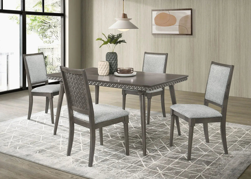 Onslow 5-piece 59-inch Rectangular Dining Set Dark Brown by Unique Piece Furniture