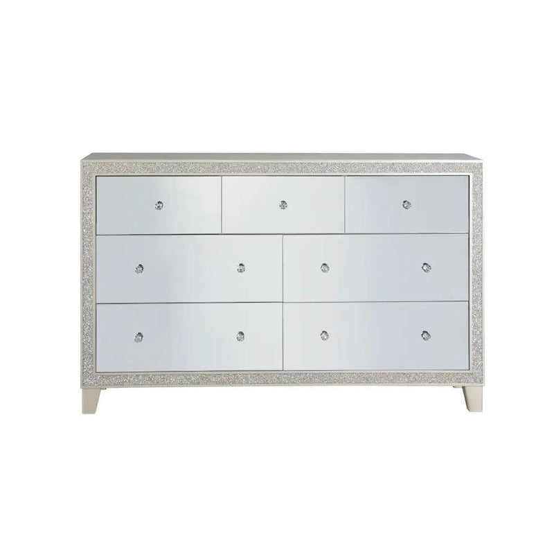 Sliverfluff - Dresser - Mirrored & Champagne by Unique Piece Furniture