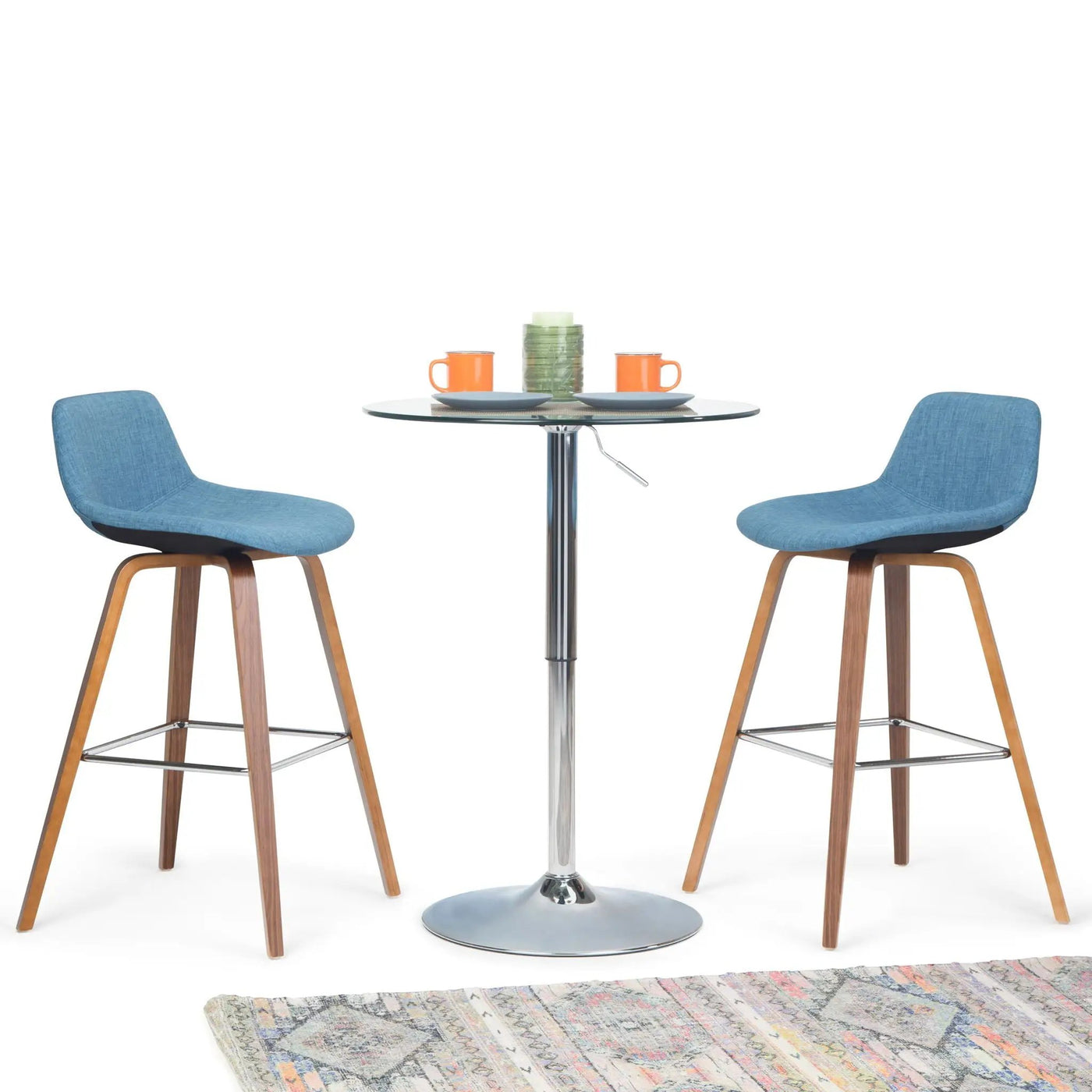 Randolph - Bentwood Multifunctional Counter / Bar Height Stool (Set of 2) by Unique Piece Furniture