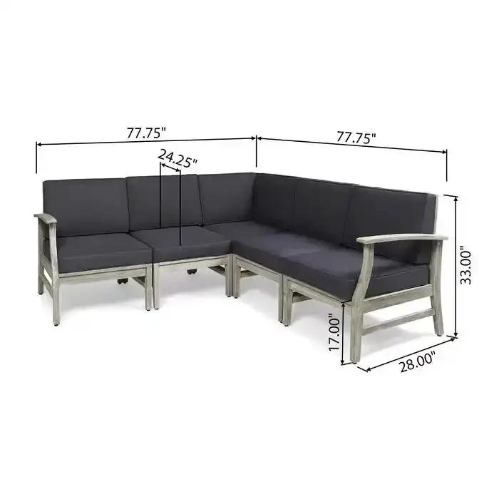 Perla - 5 Pieces Sofa Set by HouseOfZazla
