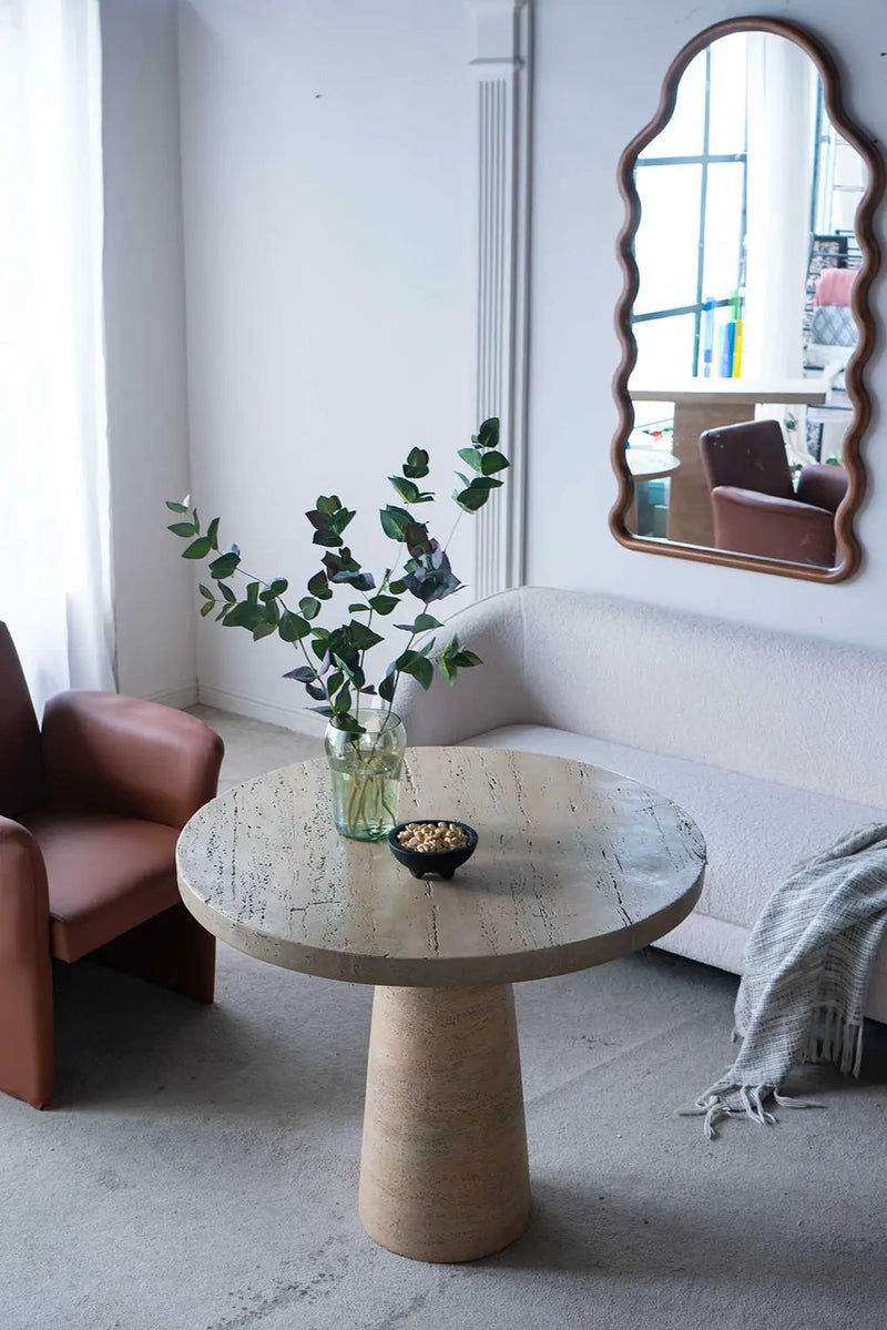 Round Dining Table With Pedestal Base by HouseOfZazla