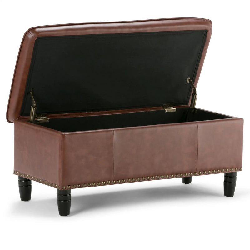 Emily - Storage Ottoman - Cognac by HouseOfZazla