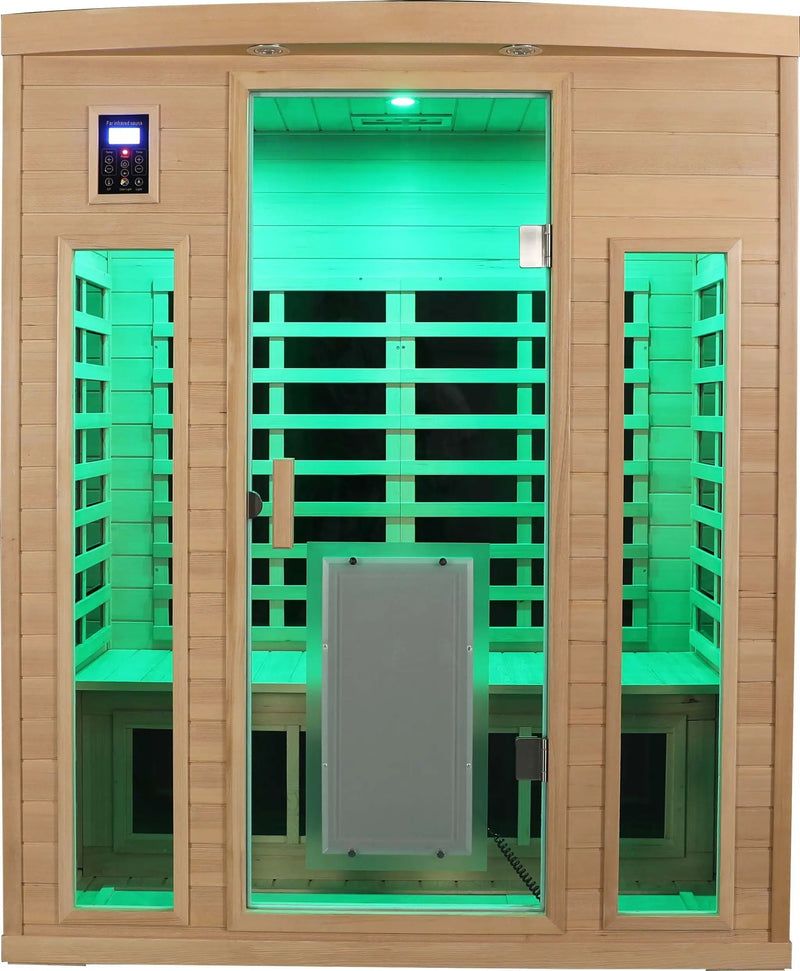 Low EMF Three person Far infrared sauna room (Roof & Floor) by HouseOfZazla