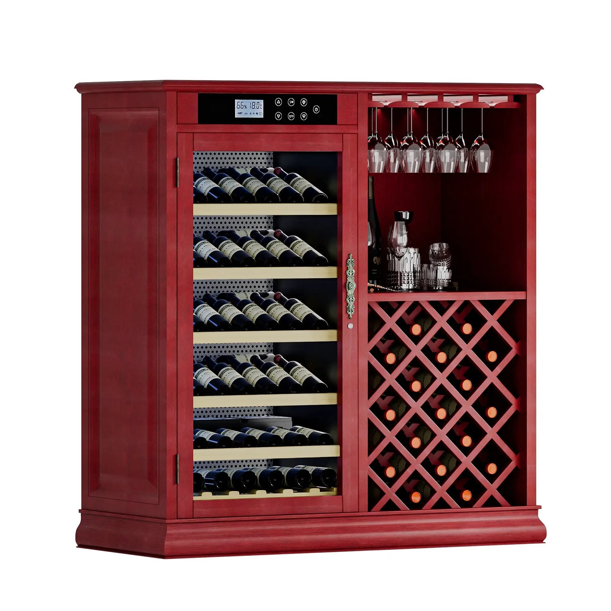69 Bottles Wood Wine Refrigerator Cabinet by HouseOfZazla