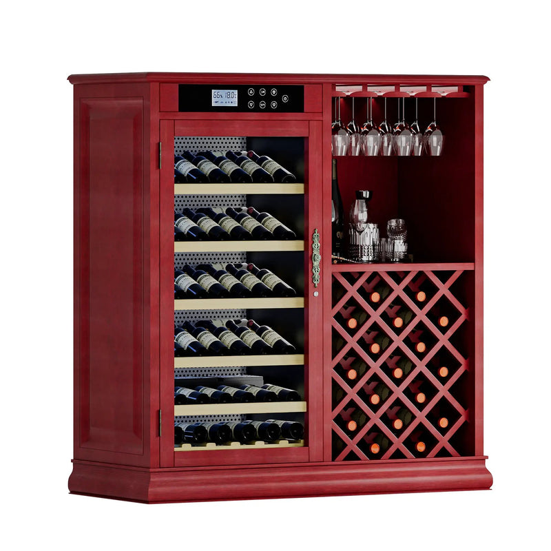 69 Bottles Wood Wine Refrigerator Cabinet by HouseOfZazla