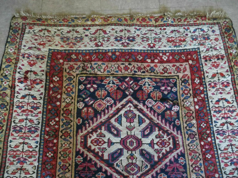 4' X11' Antique Handmade Turkish Anatolian Wool Corridor Kalegy Runner Rug by Jewel Rugs