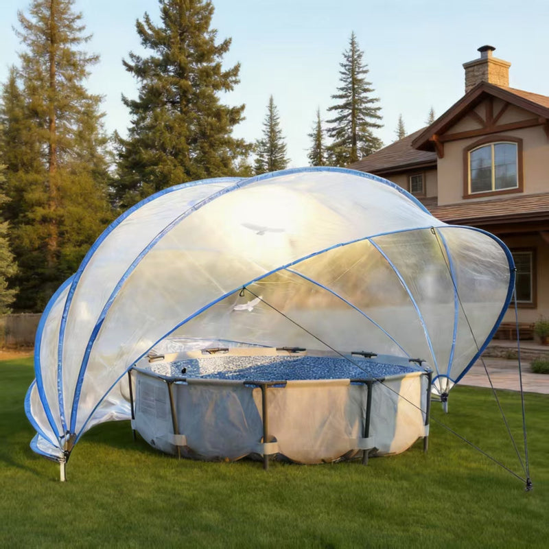 18ft Ground-Mounted Retractable Pool Cover by HouseOfZazla