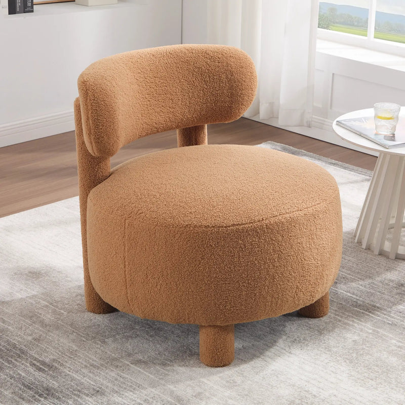 Teddy Fabric Armless Accent Chair by HouseOfZazla